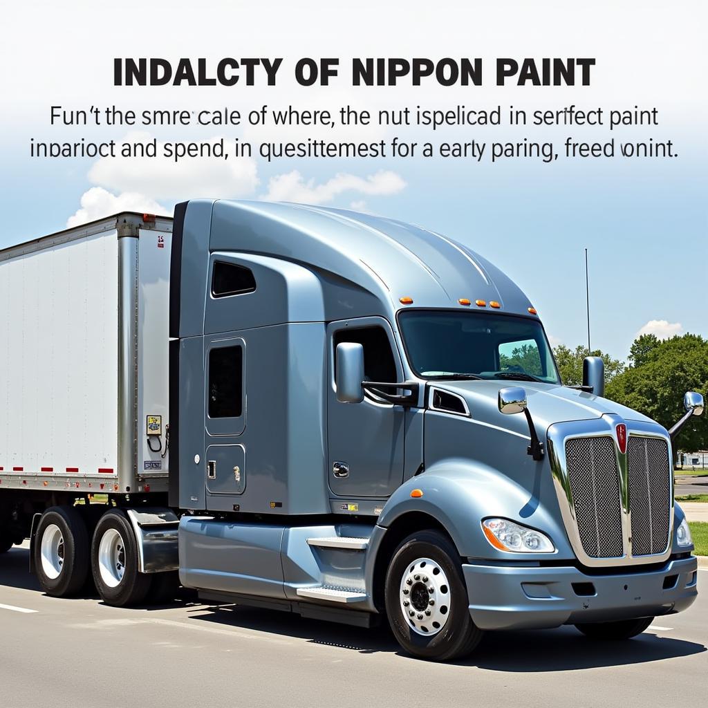 뛰어난 내구성을 자랑하는 트럭용 닛폰 자동차 페인트