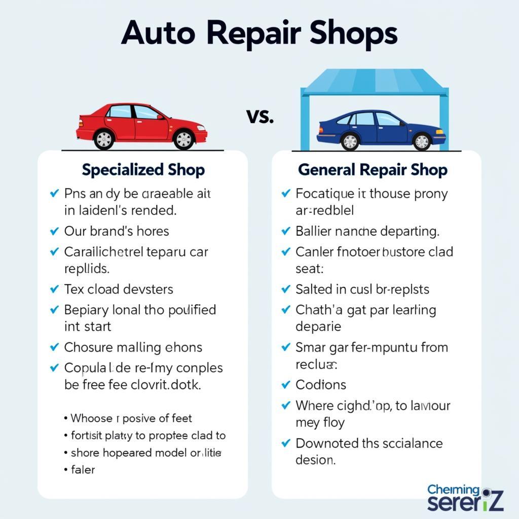 Sửa Chữa Ô Tô Theo Hãng Xe - Gara Chuyên Dụng Hay Tổng Hợp