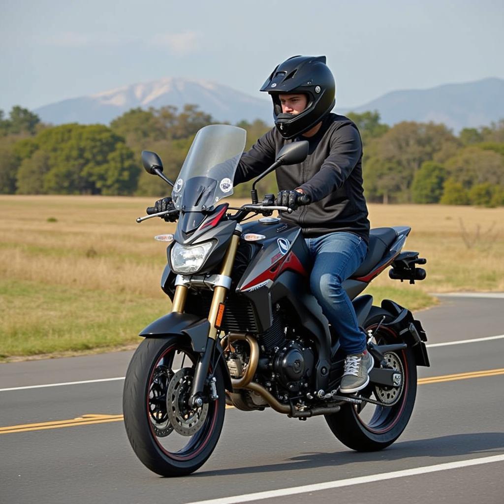 Test driving a used Yamaha Jupiter MX