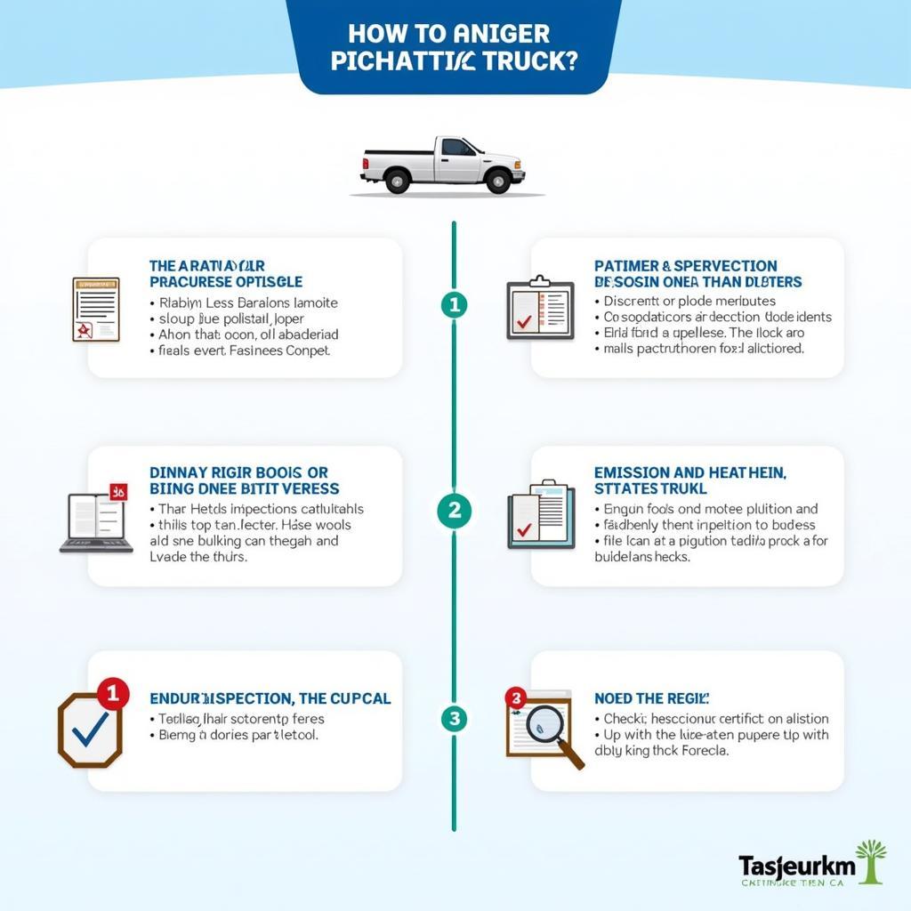 Quick pickup truck inspection procedure