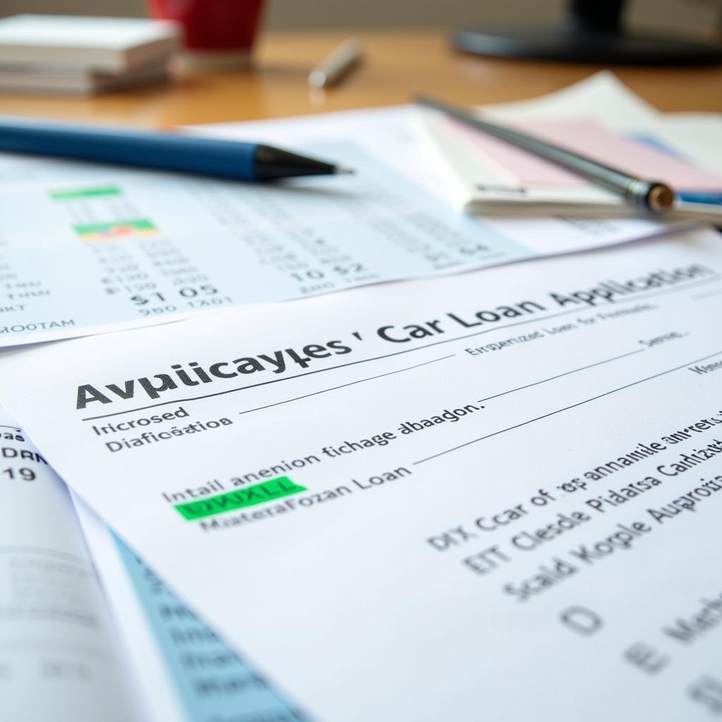 Thủ tục hồ sơ vay mua xe ô tô