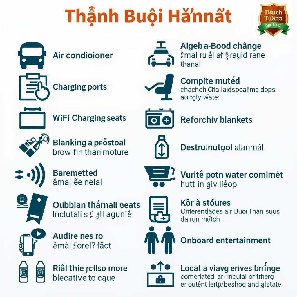 Amenities on Thanh Buoi bus to Da Lat