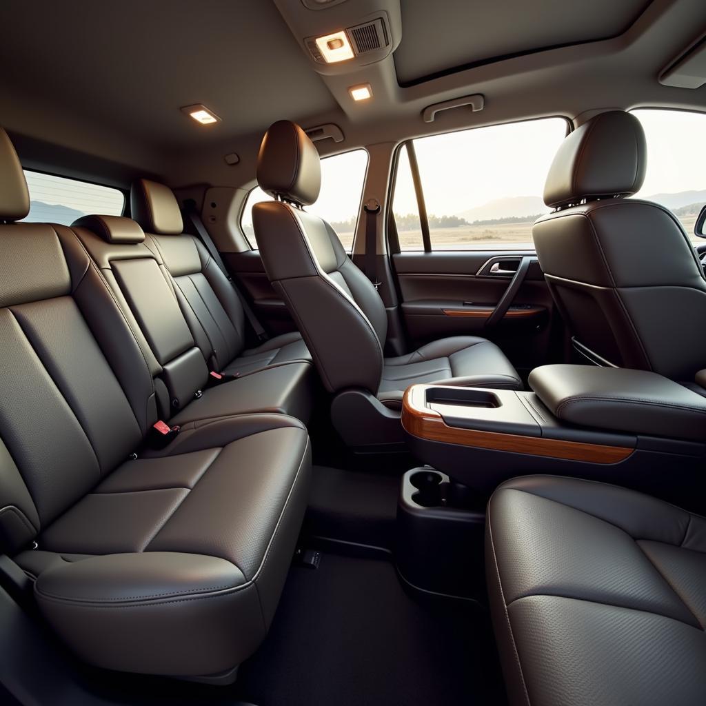 A luxurious 7-seater Toyota Fortuner showcasing comfort and prestige.