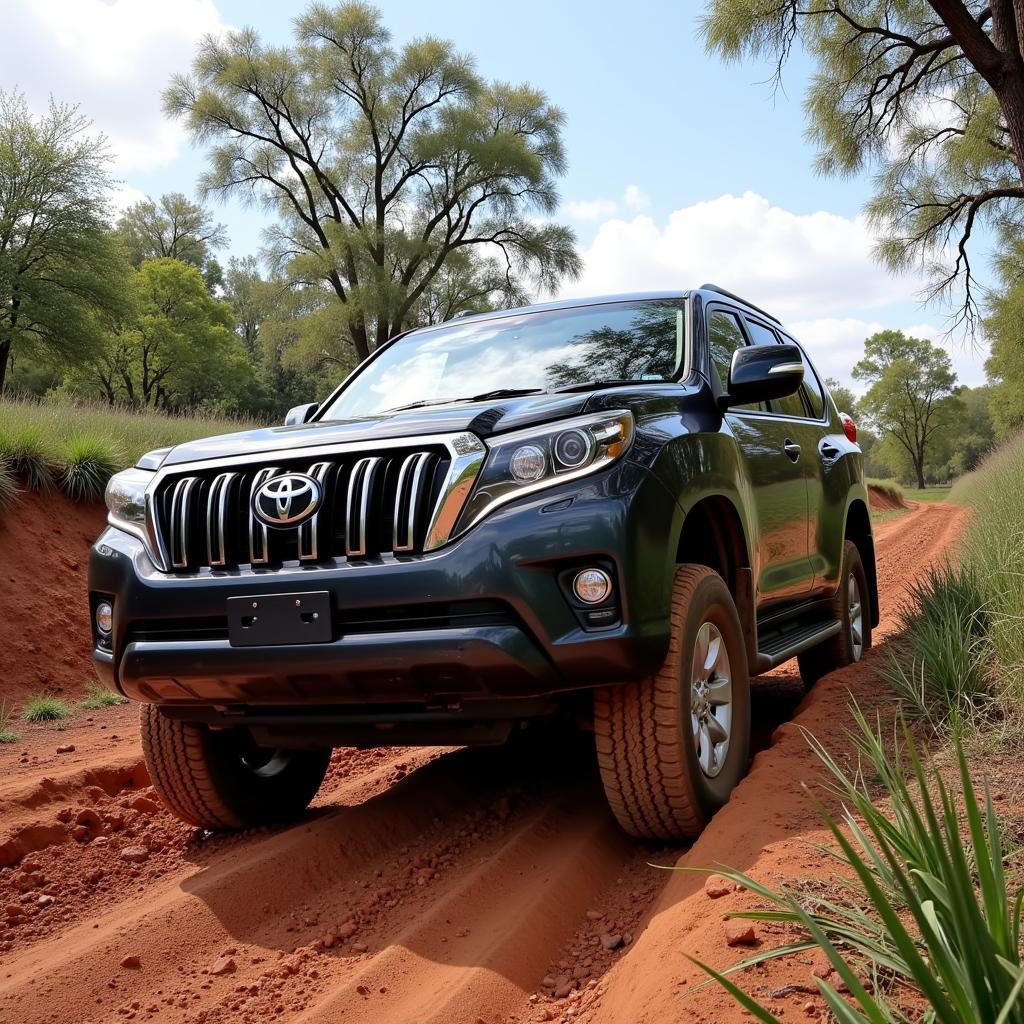 Toyota Land Cruiser Prado 2018 vận hành off-road
