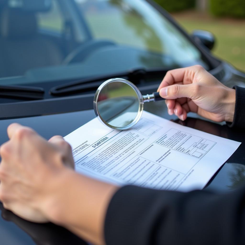 Tránh mua xe ô tô không giấy tờ