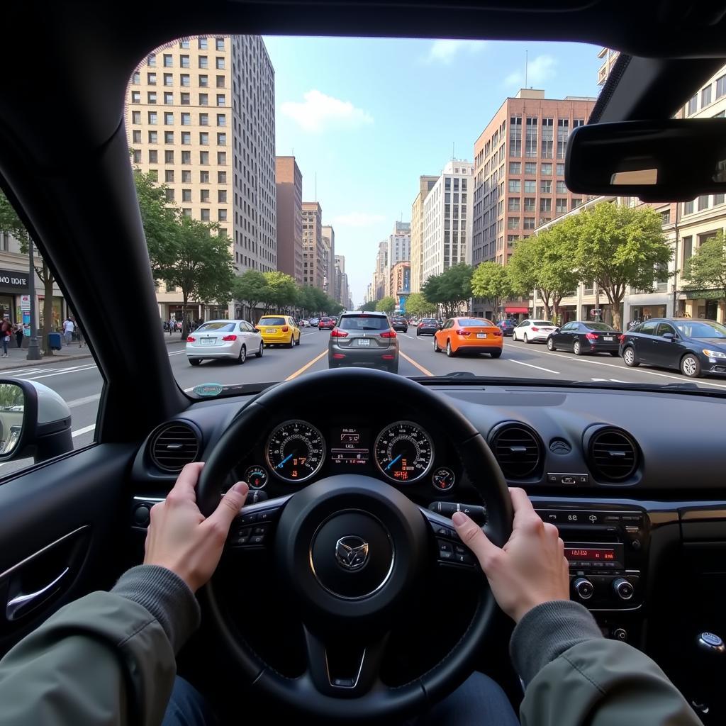 Lái xe trong thành phố với trò chơi ô tô phiêu lưu