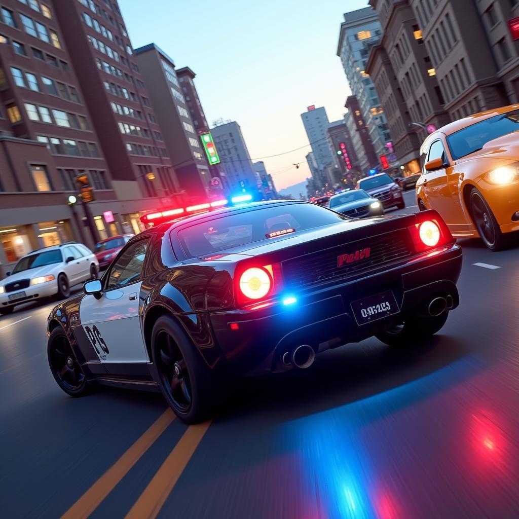 Grafica realistica di alta qualità in un gioco di polizia