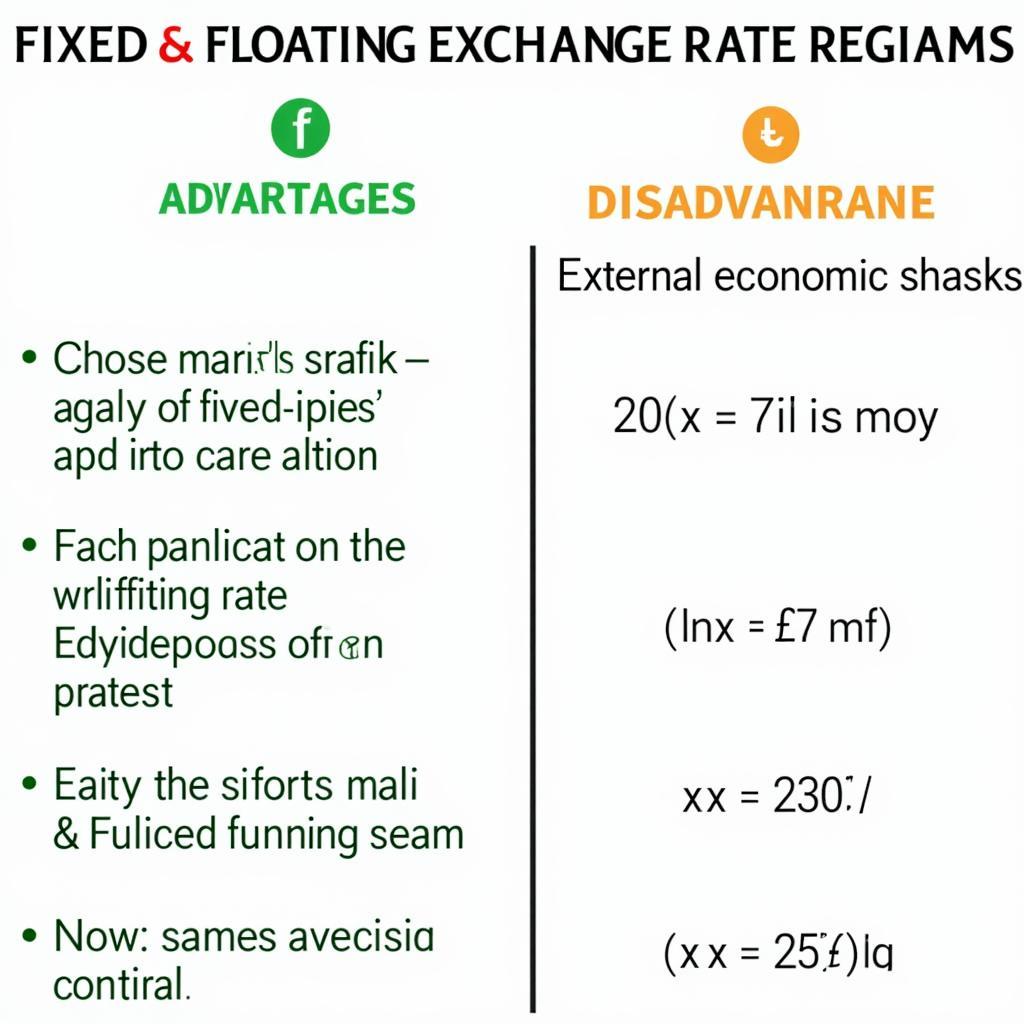 Comparison of Floating and Fixed Exchange Rates