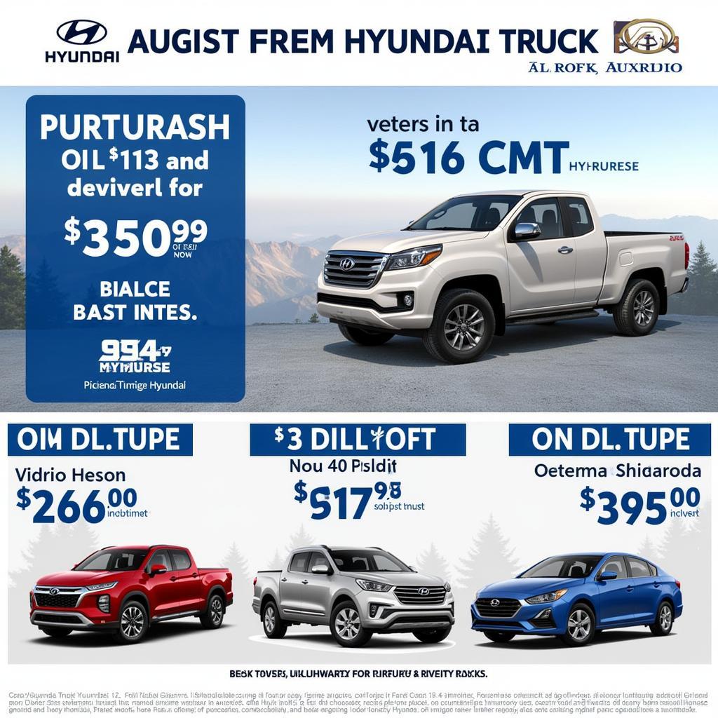 Hyundai truck promotions in August