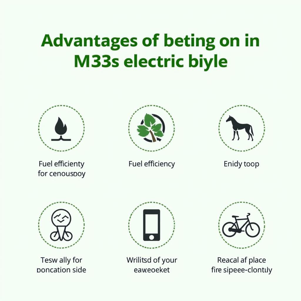 Benefits of the M133s electric bike: fuel efficiency, eco-friendliness, and ease of use.