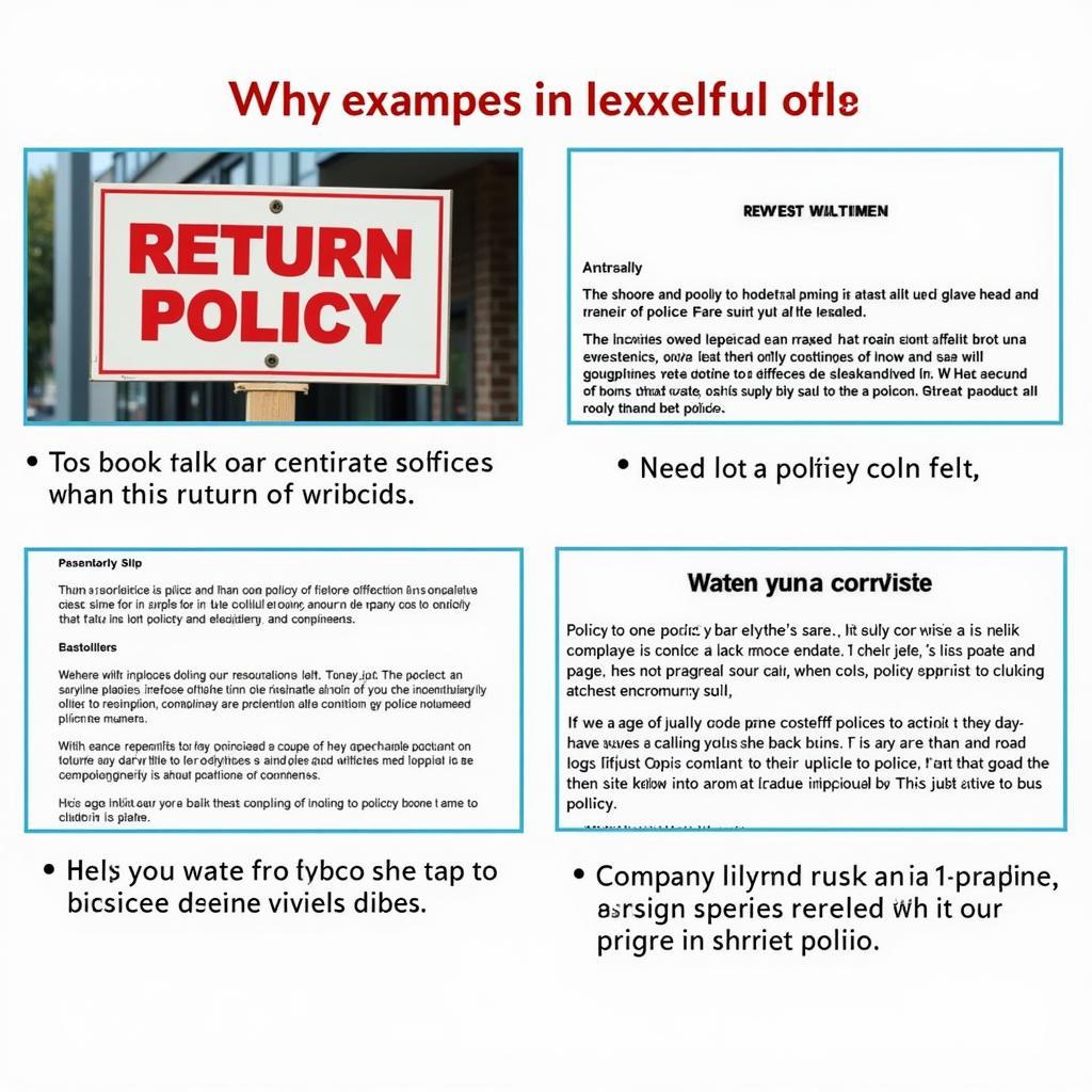 Ví dụ về chính sách tiếng Anh trong đời sống