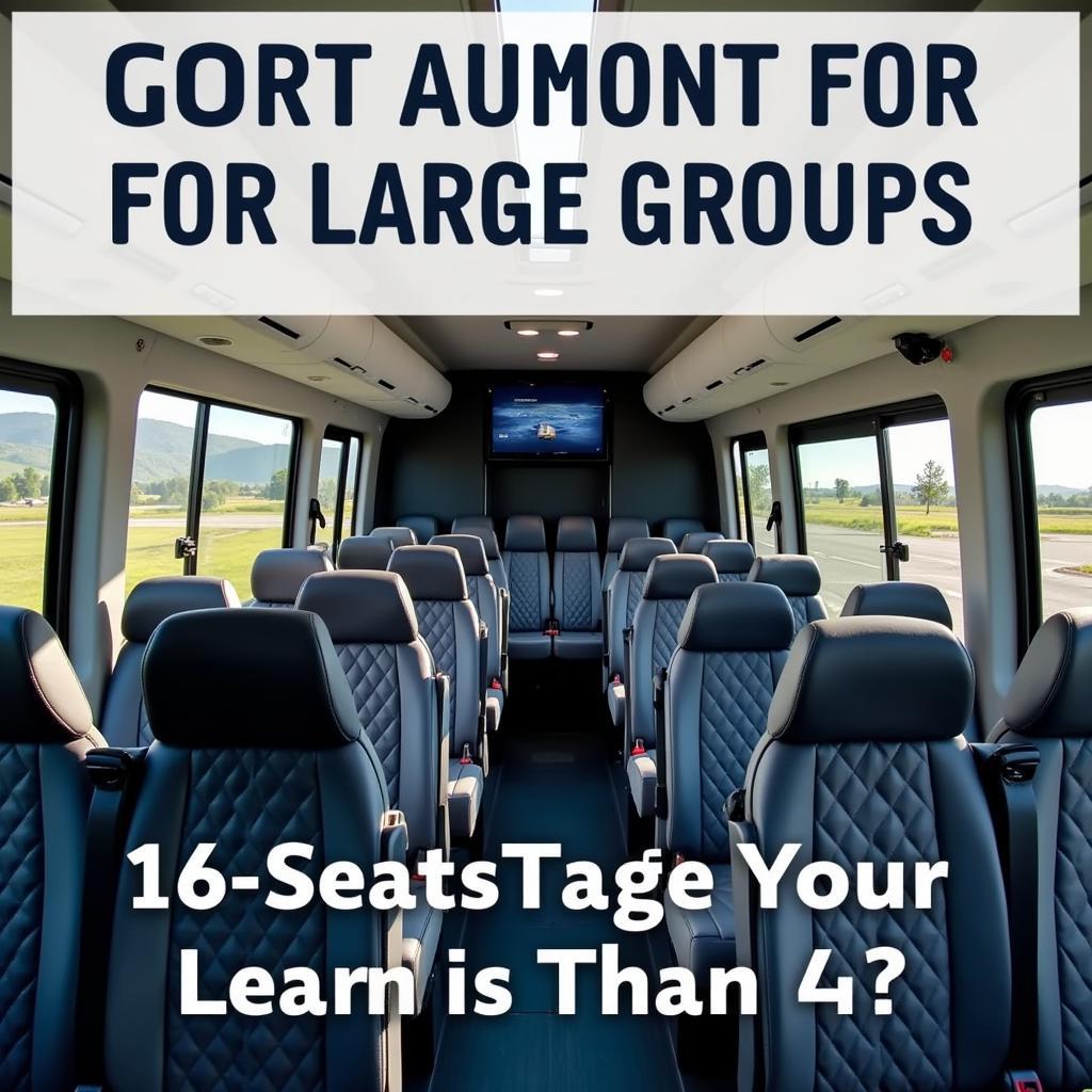 16-seater airport shuttle