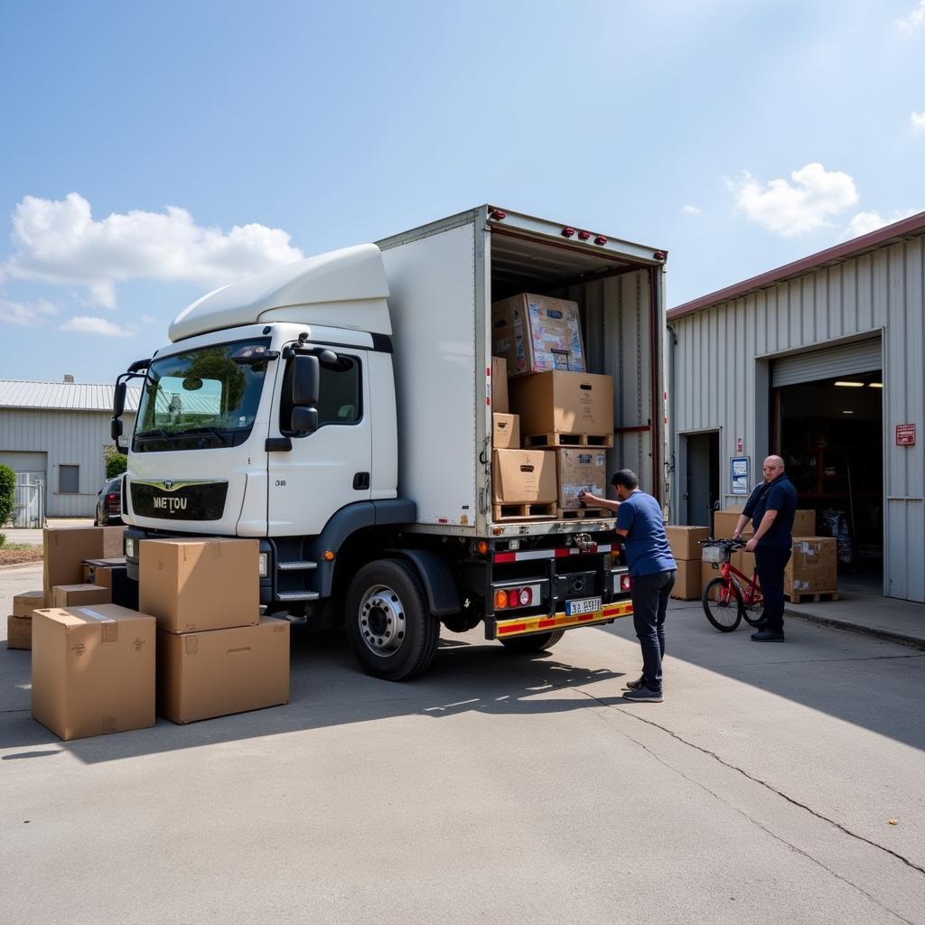 Xe tải 8 tấn vận chuyển hàng hóa số lượng lớn cho MAP