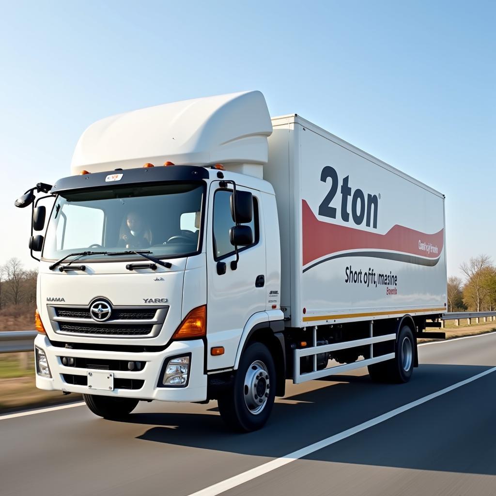 Xe tải nhẹ 2 tấn vận chuyển hàng hóa