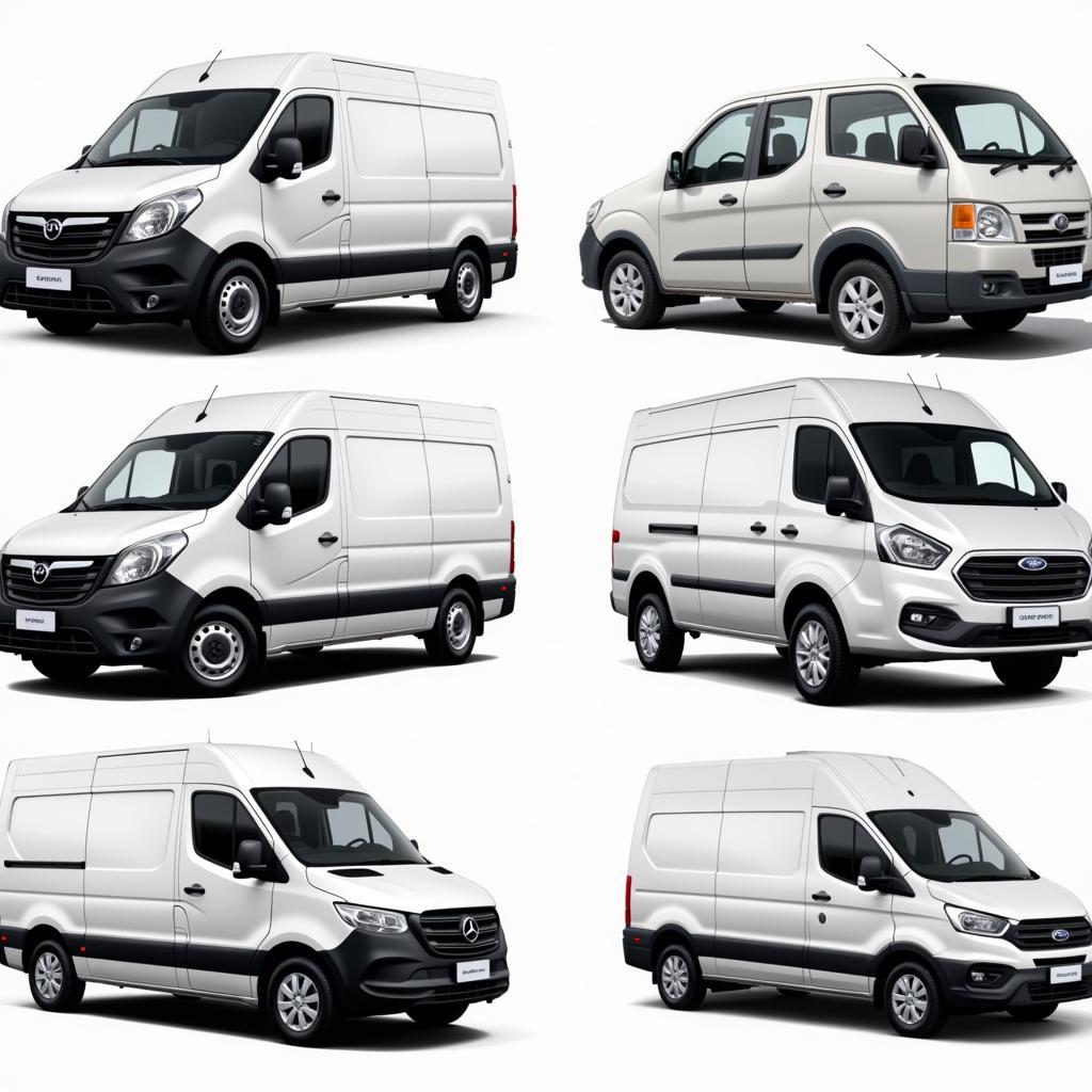 Xe tải nhẹ và xe tải van tại chợ Tề Lỗ