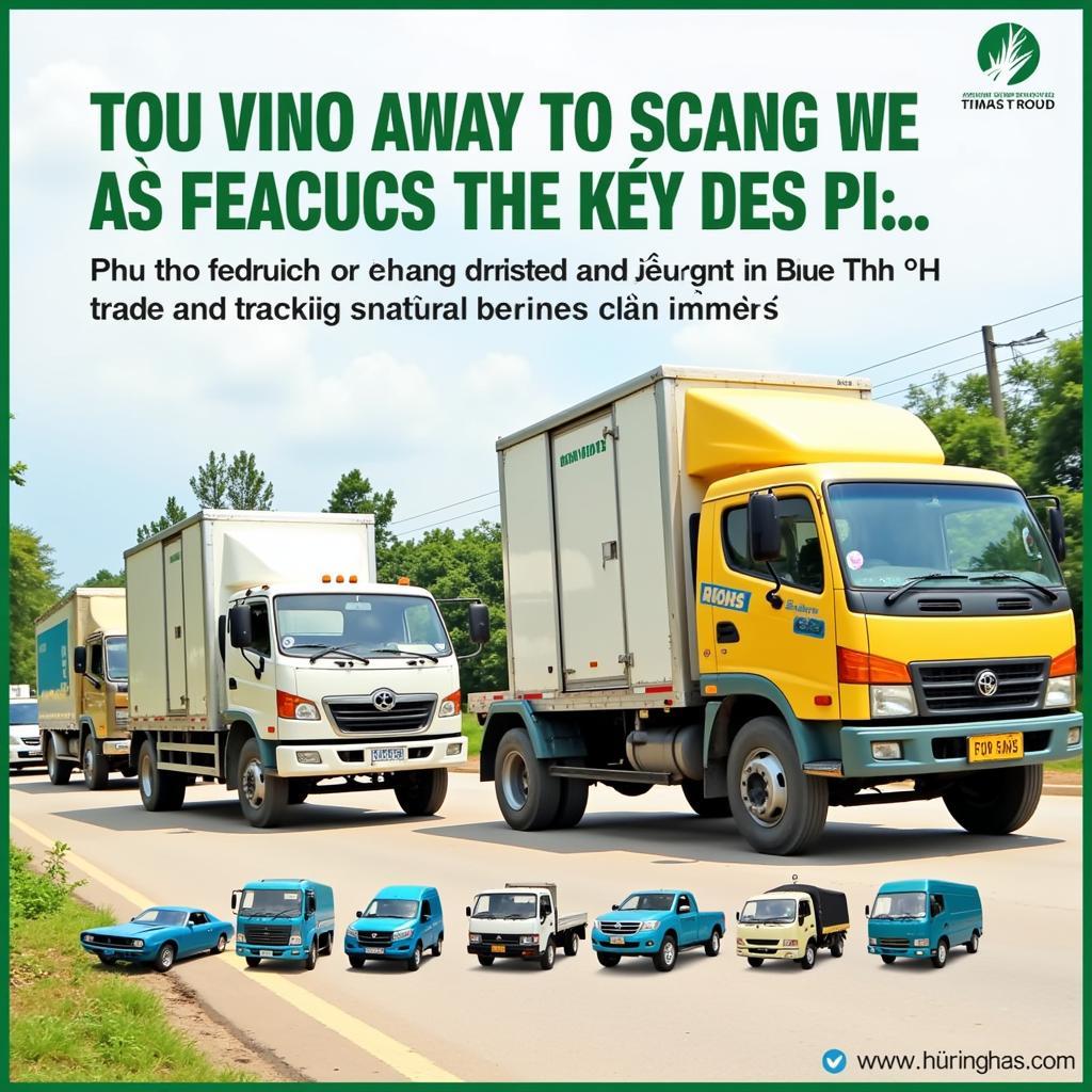 Xe tải Phú Thọ vận chuyển nông sản xóa đói giảm nghèo