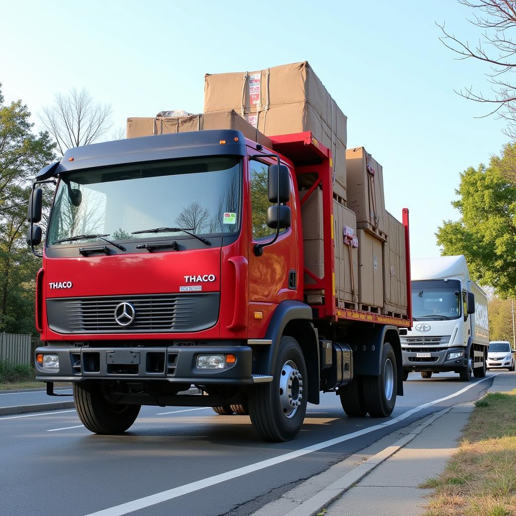 Xe Tải Thaco 1.25 Tấn Vận Chuyển Hàng Hóa