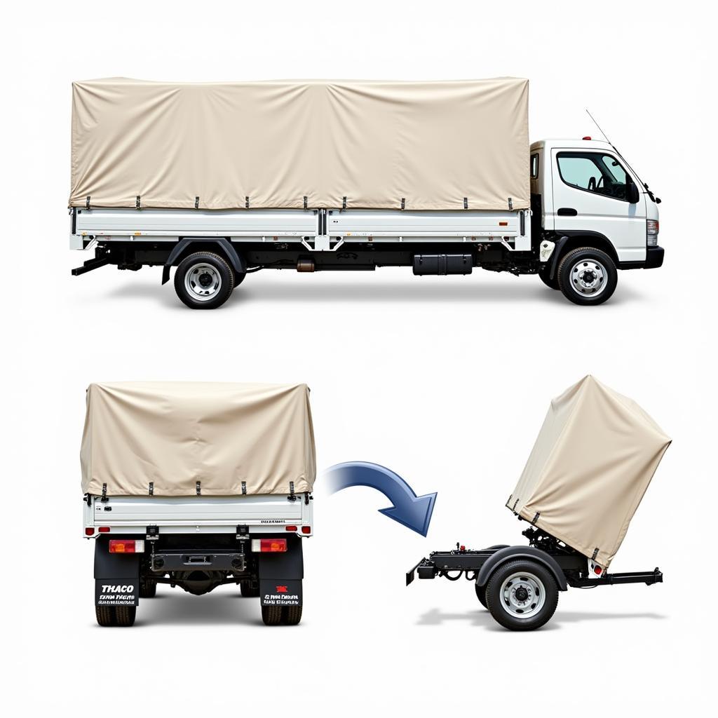 Thaco 550kg Canvas Top Truck