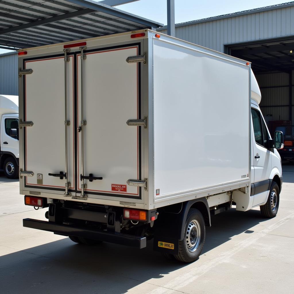 2-ton van truck transporting high-value goods