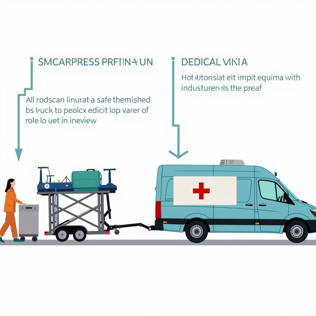 Xe tải vận chuyển dụng cụ y tế