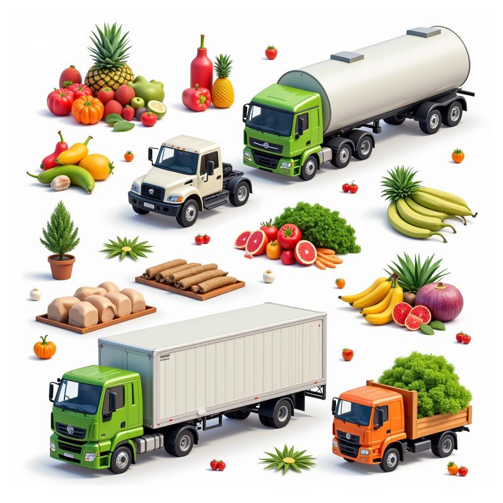 Xe tải vận chuyển nông sản tươi sống