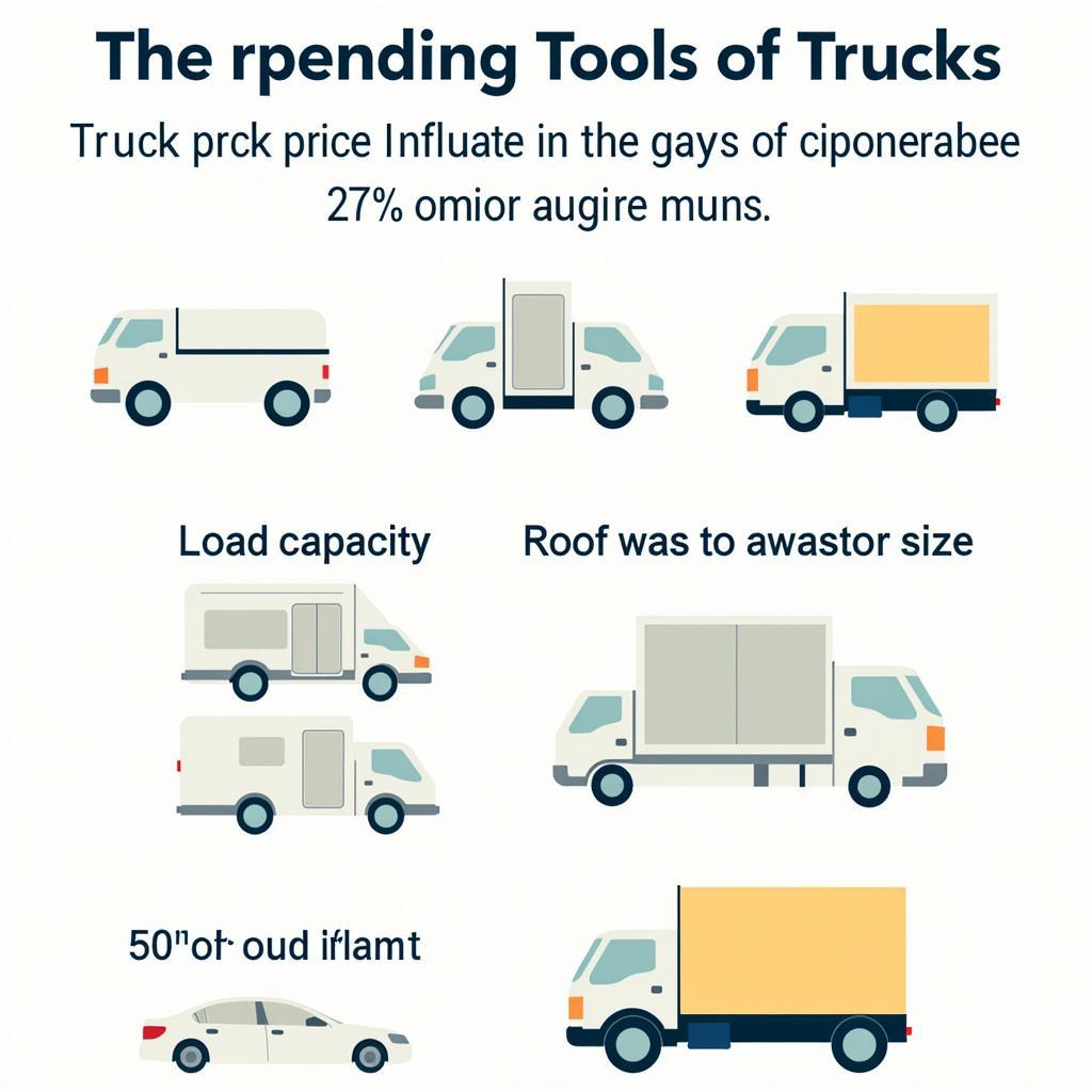 Các yếu tố ảnh hưởng đến giá xe mui trần đóng mở như thương hiệu, tải trọng và kích thước thùng hàng
